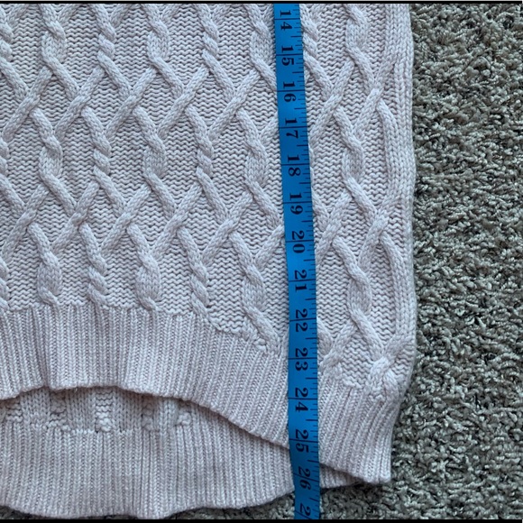 TAHARI Pure Luxe 70% Wool 30% Cashmere Sweeter Pink High Low Long Sleeves Sz M - Picture 10 of 11